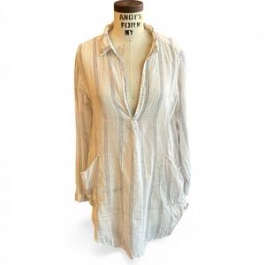 CP Shades Linen Tunic Perfect Beach or Resort Wear Comfy Loose Fit